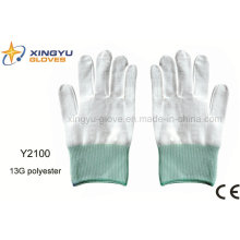 13G Polyester Safety Work Glove (Y2100)